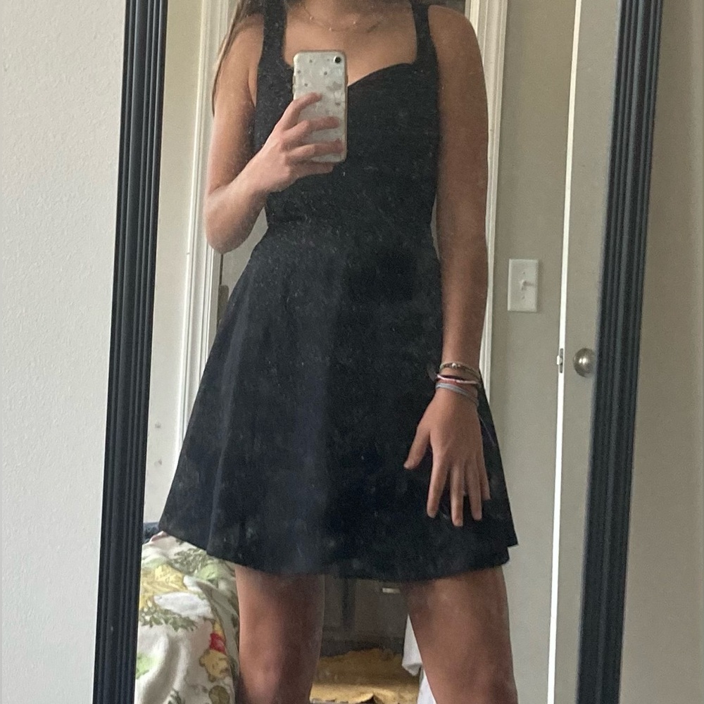 Mi Ami black skater mini dress, size XXS - Picture 3 of 3